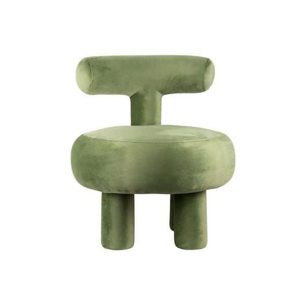 Fotoliu verde deschis cu tapițerie din catifea Abrazo – Leitmotiv-image-1