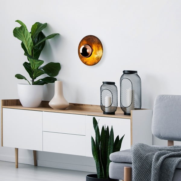 Aplică de perete arămie ø 38 cm Kurt – Opviq lights-image-3