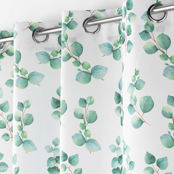 Draperie albă/verde 140x280 cm Leandre – douceur d'intérieur-image-1