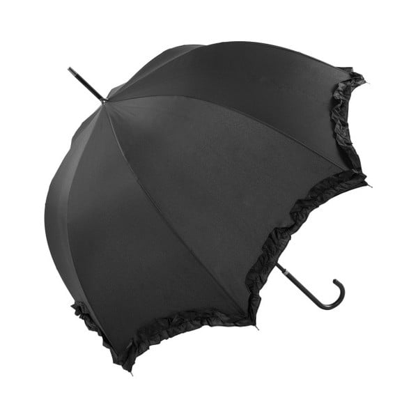 Umbrelă mireasă Ambiance Scallop, ⌀ 92 cm, negru