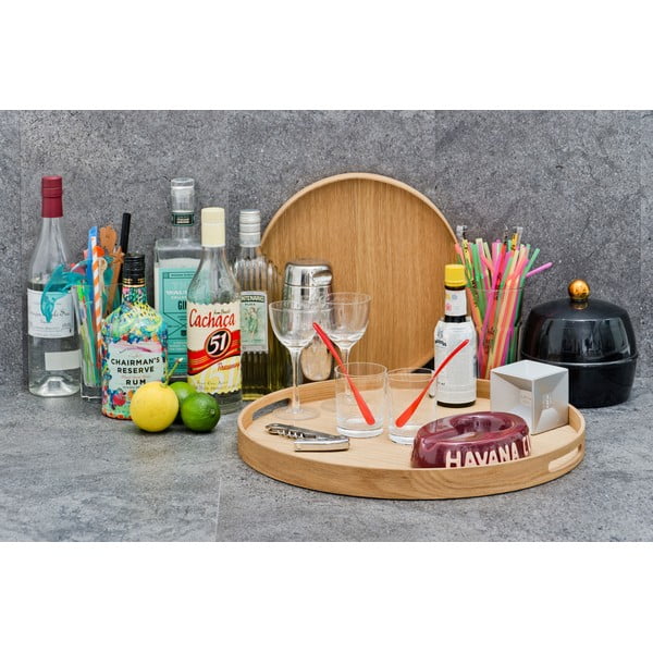 Tavă rotundă din lemn Wireworks Busboy Oak, ø 30,8 cm-image-4