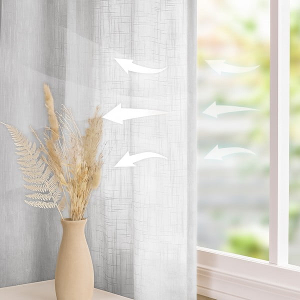 Draperie albă 140x250 cm Valeta – Restilo-image-3