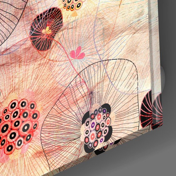 Tablou din sticlă Insigne Alternative Flowers, 40 x 40 cm-image-2