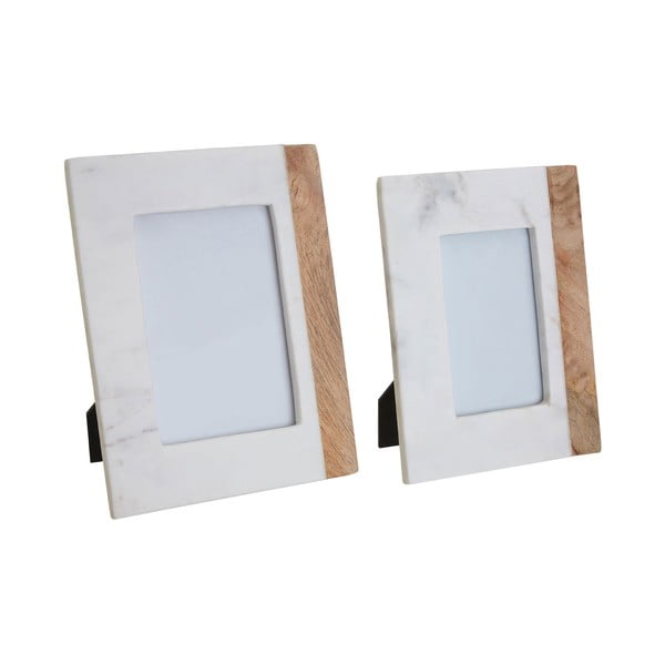 Ramă foto alb-natural din piatră 18x23 cm Sena – Premier Housewares-image-1