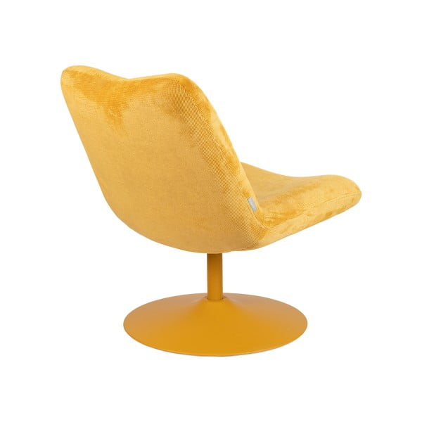 Fotoliu galben ocru cu tapițerie din catifea Bubba – Zuiver-image-4