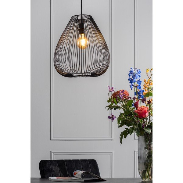 Lustră din metal Leitmotiv Lucid, ø 35 cm, negru-image-1