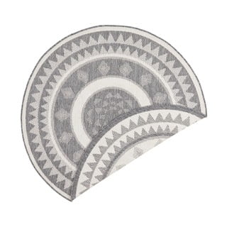 Covor adecvat pentru exterior NORTHRUGS Jamaica, ⌀ 140 cm, gri-crem