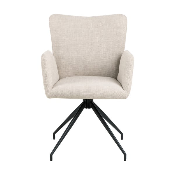 Set de scaune de sufragerie bej cu cotiere 2 buc. tapițat Laura – Actona-image-2