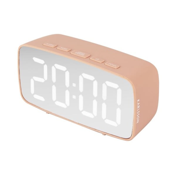 Ceas deșteptător digital roz - Karlsson-image-1
