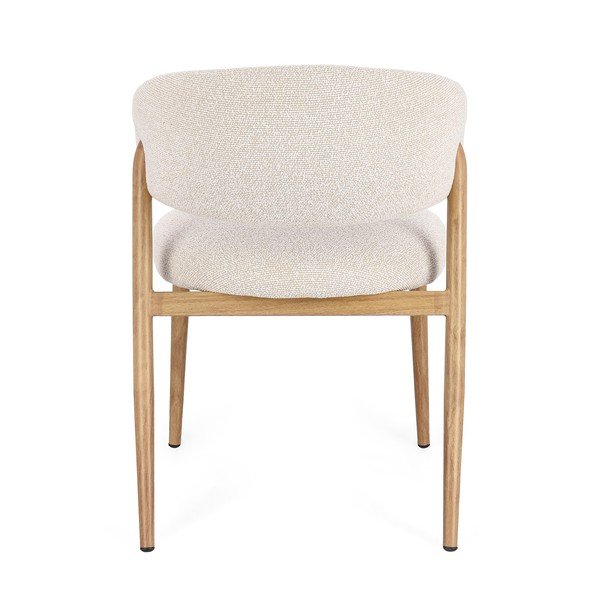 Scaun de dining în culoare naturală tapițat Cassandra – Bizzotto-image-4
