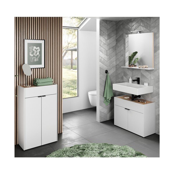 Set mobilă de baie alb Forano – Germania-image-2