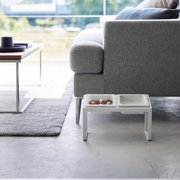 Set boluri cu suport pentru animale de companie din ceramică Nooks – YAMAZAKI-image-3