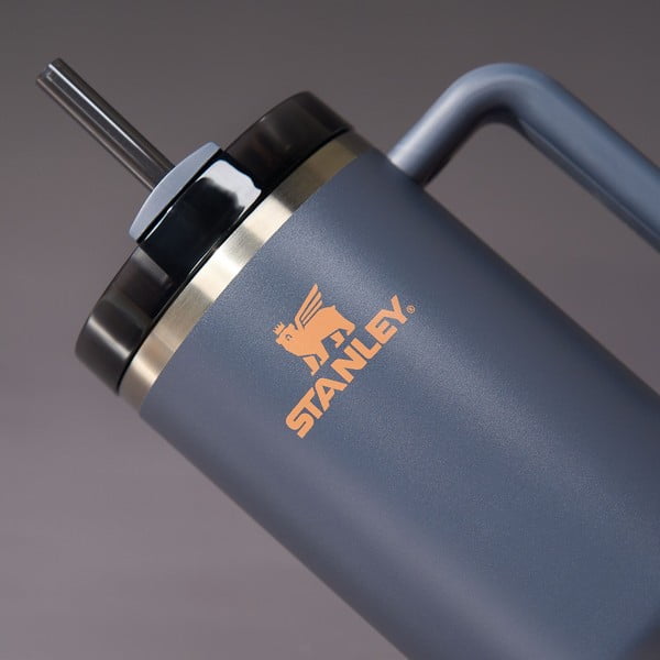 Termos albastru închis cu pai din oțel inoxidabil 1,18 l Quencher H2.0 FlowState Tumbler Twilight – Stanley-image-1