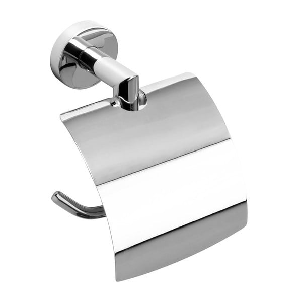 Suport de hârtie igienică din alamă Sapho X-Round, argintiu