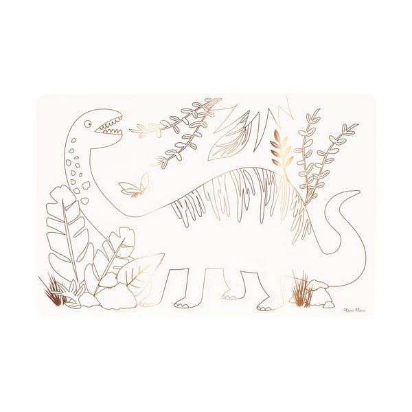 Suporturi pentru farfurii 8 buc. din hârtie 28x42.5 cm Dinosaurs – Meri Meri-image-2