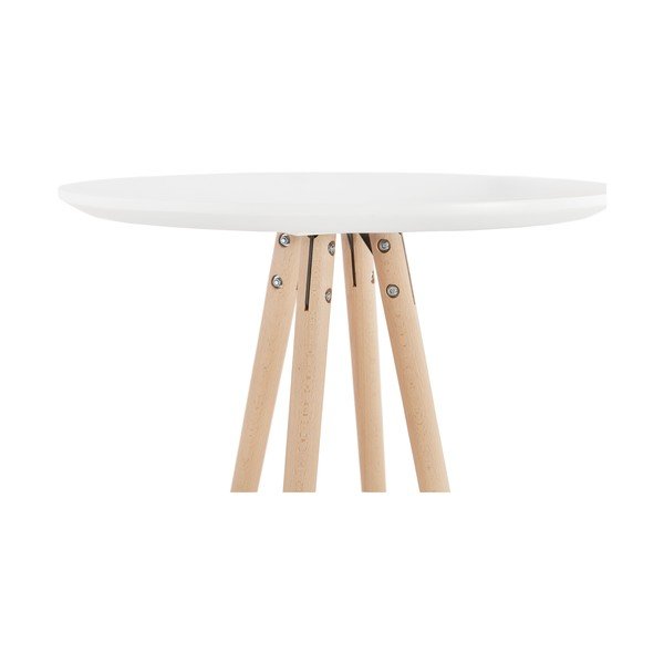 Masă de bar Kokoon Deboo, înălțime 110 cm, alb-image-3