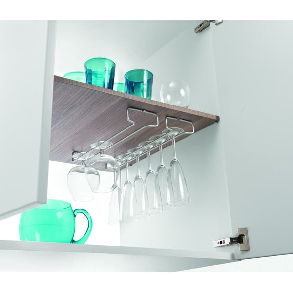 Set 2 suporturi de perete pentru pahare de vin Rail - Metaltex-image-1