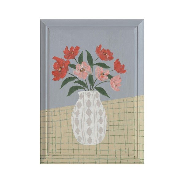 Tablou pictat manual cu ramă/pe pânză 50x70 cm Village – Bizzotto