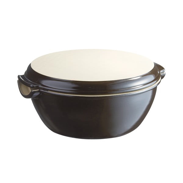 Formă rotundă din ceramică de copt pâine Emile Henry, ⌀ 29,5 cm, negru-image-4