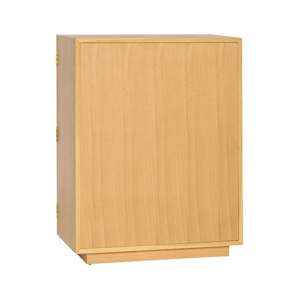 Vitrină în culoare naturală cu aspect de lemn de stejar suspendată 70x90x39 cm Mae – Hübsch-image-2
