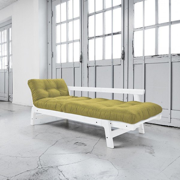 Canapea extensibilă Karup Step White/Avocado Green-image-3