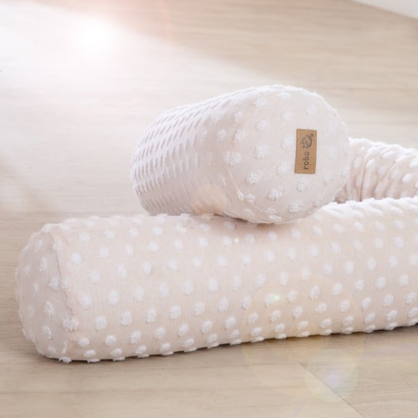 Apărătoare pentru pătuț bej din amestec de bumbac 170 cm Frosty Almond – Roba-image-3