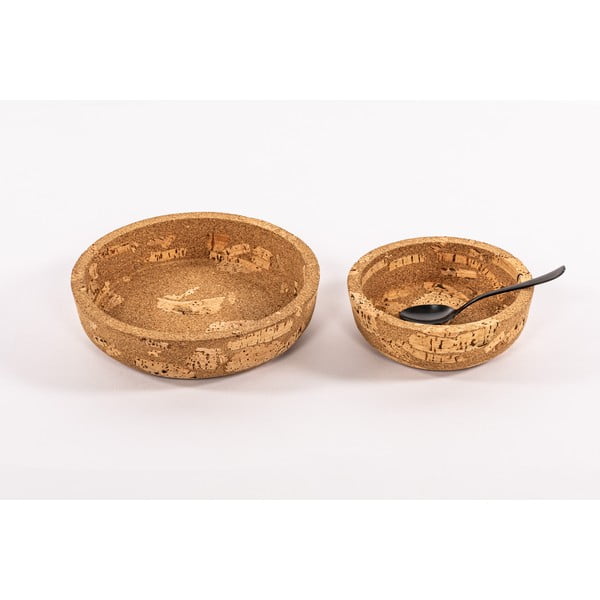 Bol în culoare naturală din plută ø 20 cm Querco – ZicZac-image-2