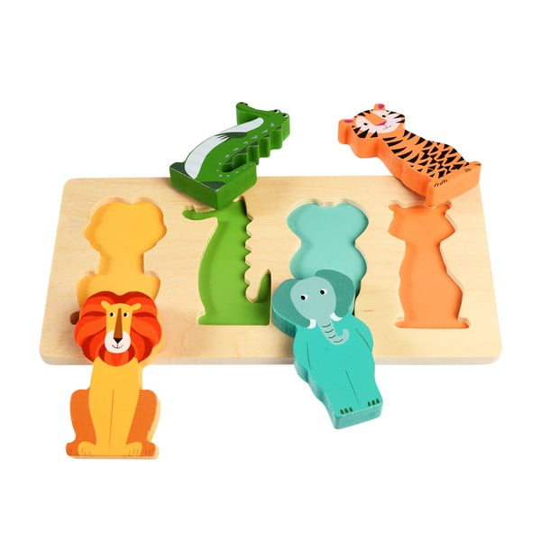 Puzzle din lemn Colourful Creatures - Rex London-image-1