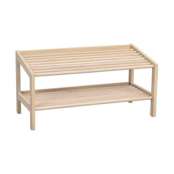 Pantofar în culoare naturală din lemn masiv de stejar Hillmond – Rowico