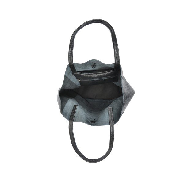 Geantă din piele Sofia Cardoni Shopper, negru-image-4