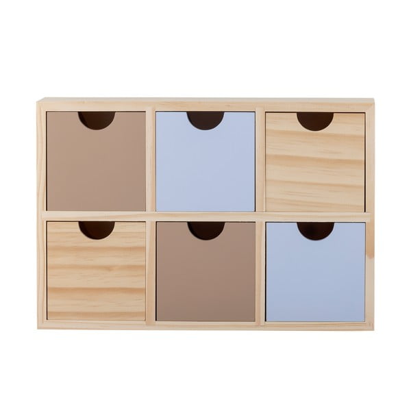 Organizator de jucării pentru copii în culoare naturală din lemn 27x8x18 cm Calle – Bloomingville Mini-image-3