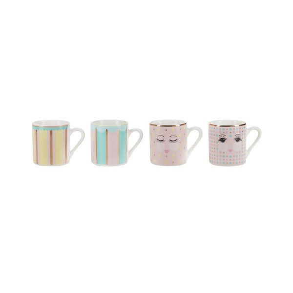 Set 4 căni din porțelan Miss Étoile