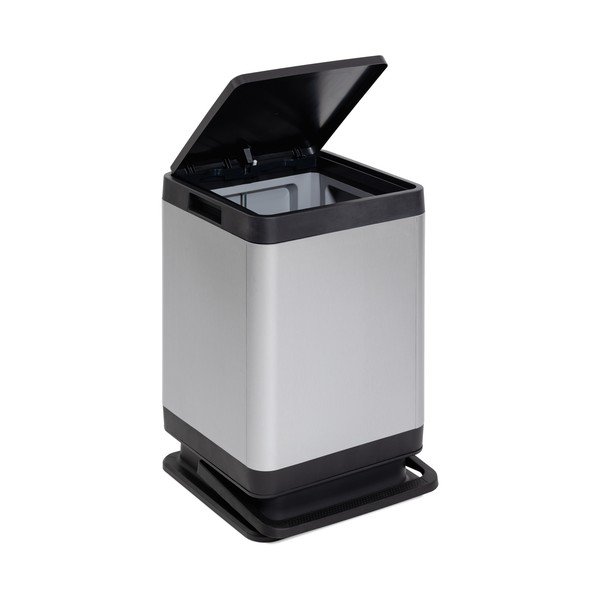 Coș de gunoi argintiu cu pedală din plastic 80 l Tokyo – DEA HOME