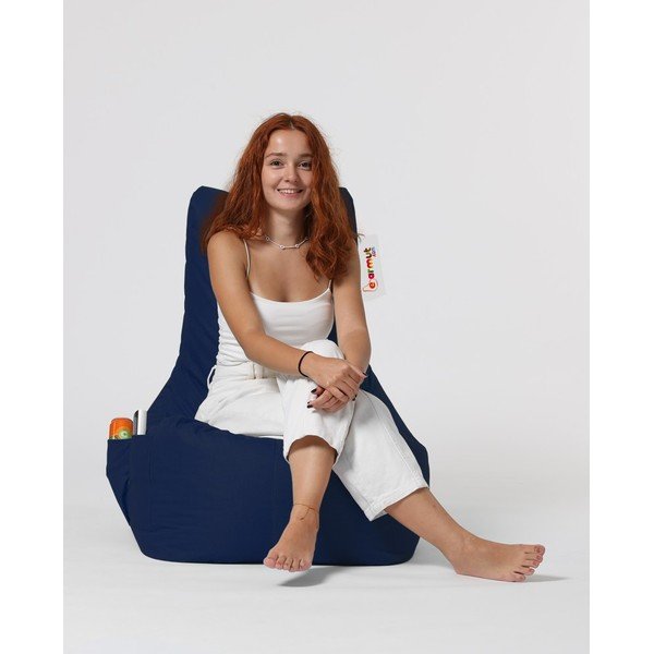 Beanbag pentru grădină albastru închis Diamond XXL – Floriane Garden-image-1