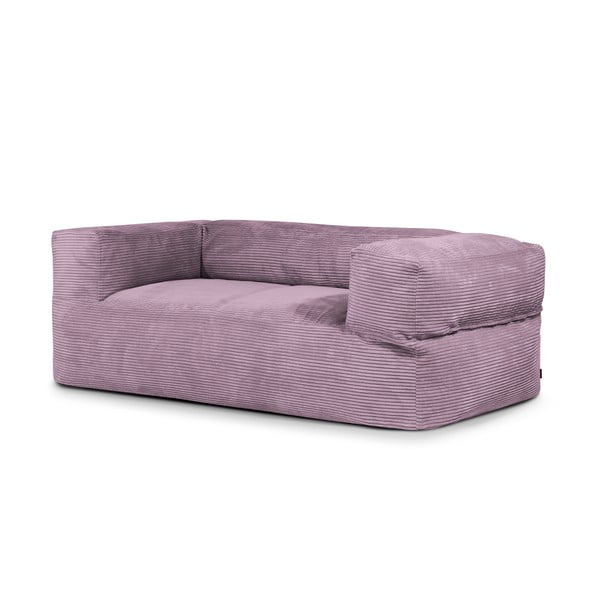 Fotoliu bean bag mov cu tapițerie din catifea reiată Sofa MooG – SLOWDOWN