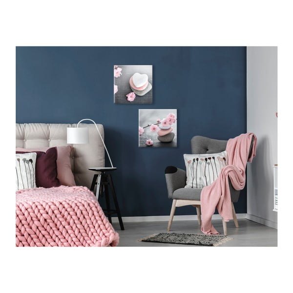 Tablou Styler Glasspik Spa & Zen Heart Stone, 30 x 30 cm-image-2