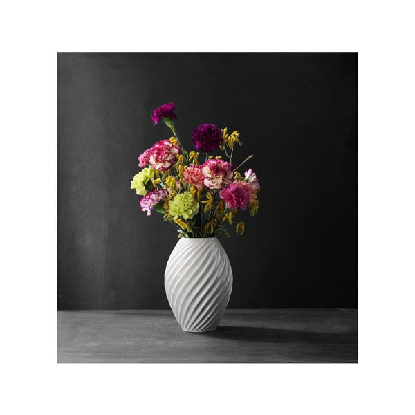 Vază din porțelan Morsø River, înălțime 26 cm, alb-image-1