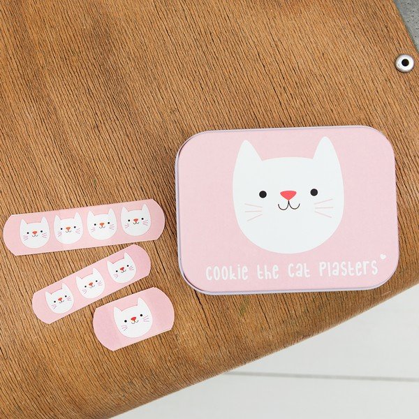 Cutie cu plasturi Rex London Cookie the Cat, roz-image-1