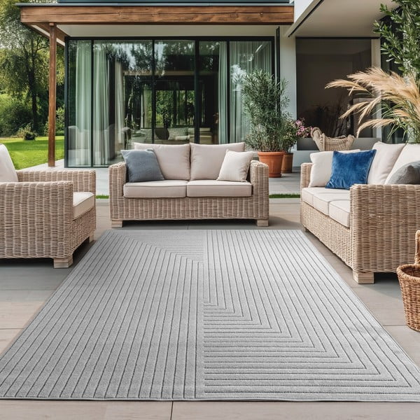 Covor pentru exterior și interior gri 80x150 cm Nova 1202 – Ayyildiz Carpets-image-1