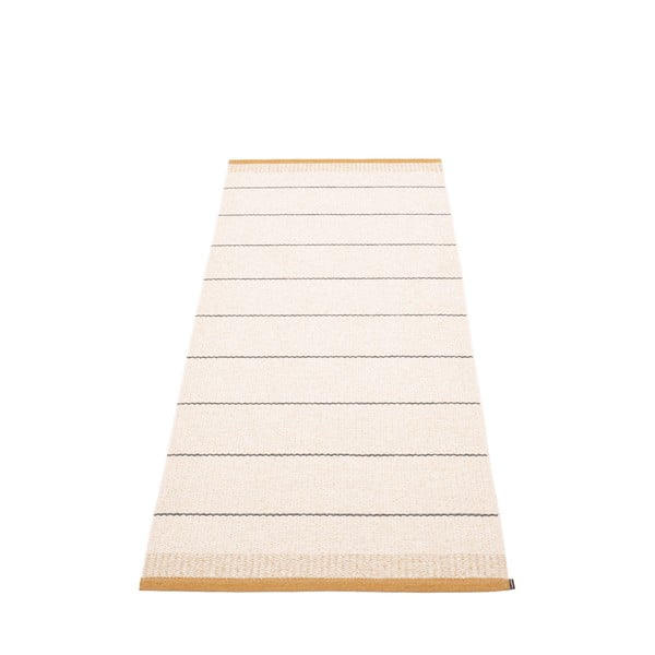 Covor tip traversă pentru interior și exterior galben ocru/crem 85x200 cm Belle Ochre – Pappelina