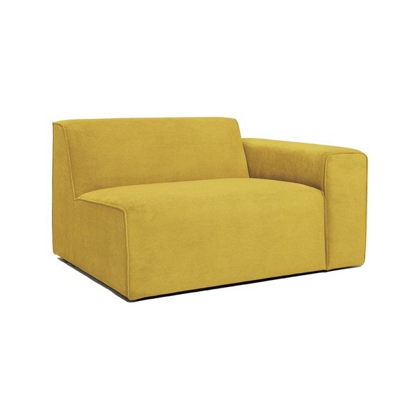 Modul pentru canapea galben   din catifea reiată  (partea dreaptă) Sting - Scandic-image-2