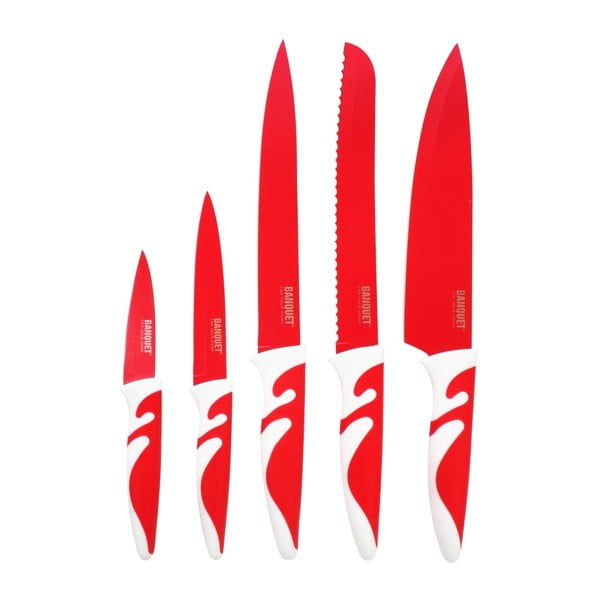 Set 5 cuțite cu suprafață non-stick Banquet Culinaria