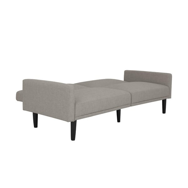 Canapea extensibilă gri deschis 198 cm - Støraa-image-4
