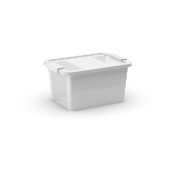 Cutie de depozitare albă din plastic cu capac 36,5x26x19 cm Bi-Box S – KIS