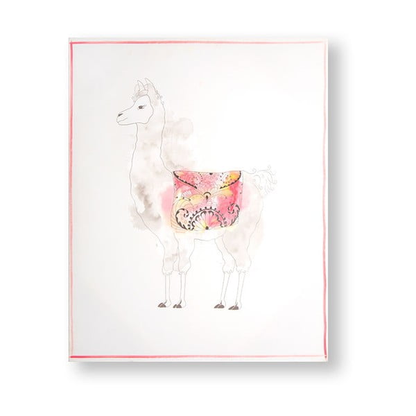 Tablou Graham & Brown Lucky Llama, 40 x 50 cm