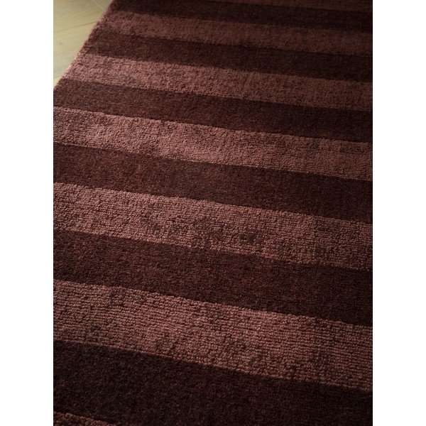 Covor burgundy țesut manual din fibre reciclate 160x230 cm Connor – MADE-image-2
