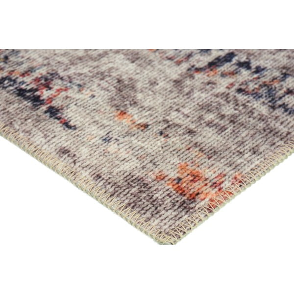 Covor  tip traversă alb/bej lavabil  200x80 cm - Vitaus-image-2