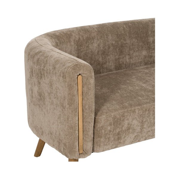 Canapea maro cu tapițerie din chenille 142 cm Birch – Ixia-image-4