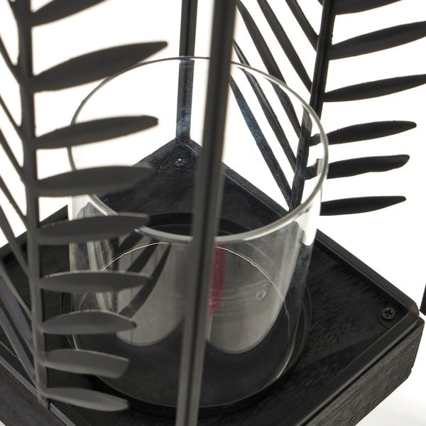 Felinar negru din metal Casa Selección,  înălțime 40,5 cm-image-3