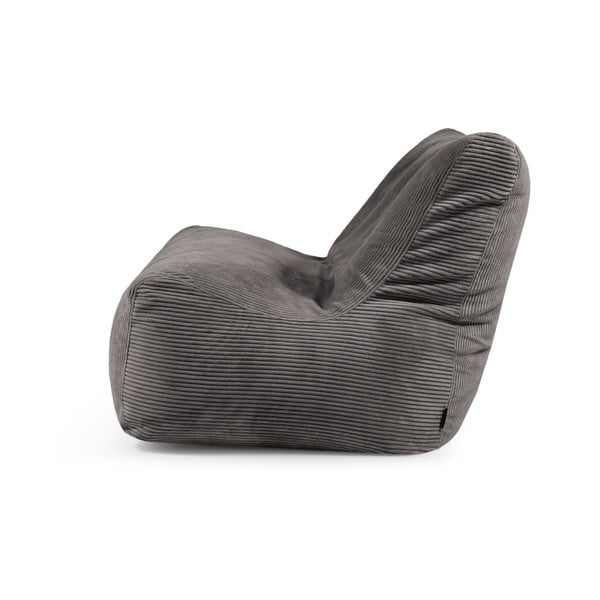 Fotoliu bean bag galben muștar cu tapițerie din catifea reiată Sofa Seat Lounge – SLOWDOWN-image-3